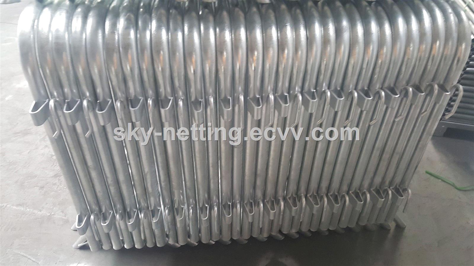 11002100 mm pedestrian galvanized crowd control barricade