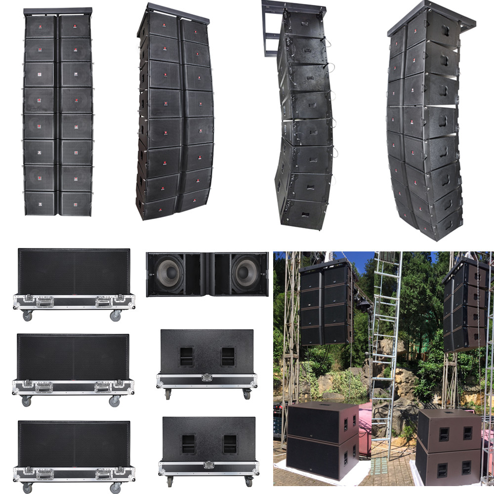 Dual 12 Woofer Speakers Line Array System Professional Line Array