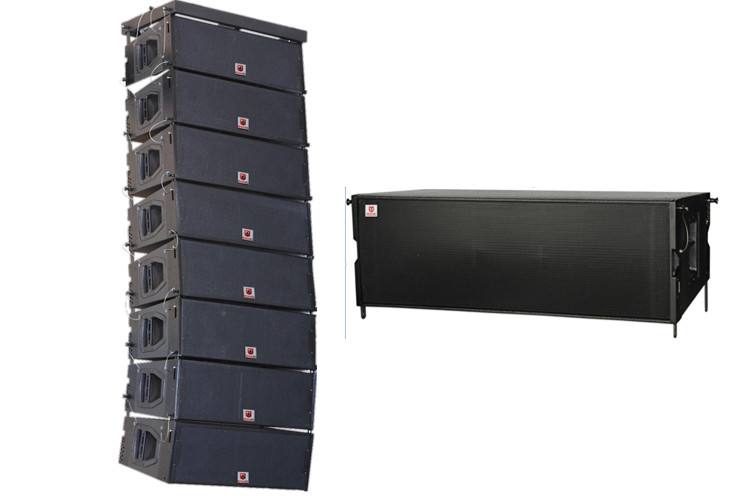 dual 10 woofer speakers outdoor stage loudspeaker line array system