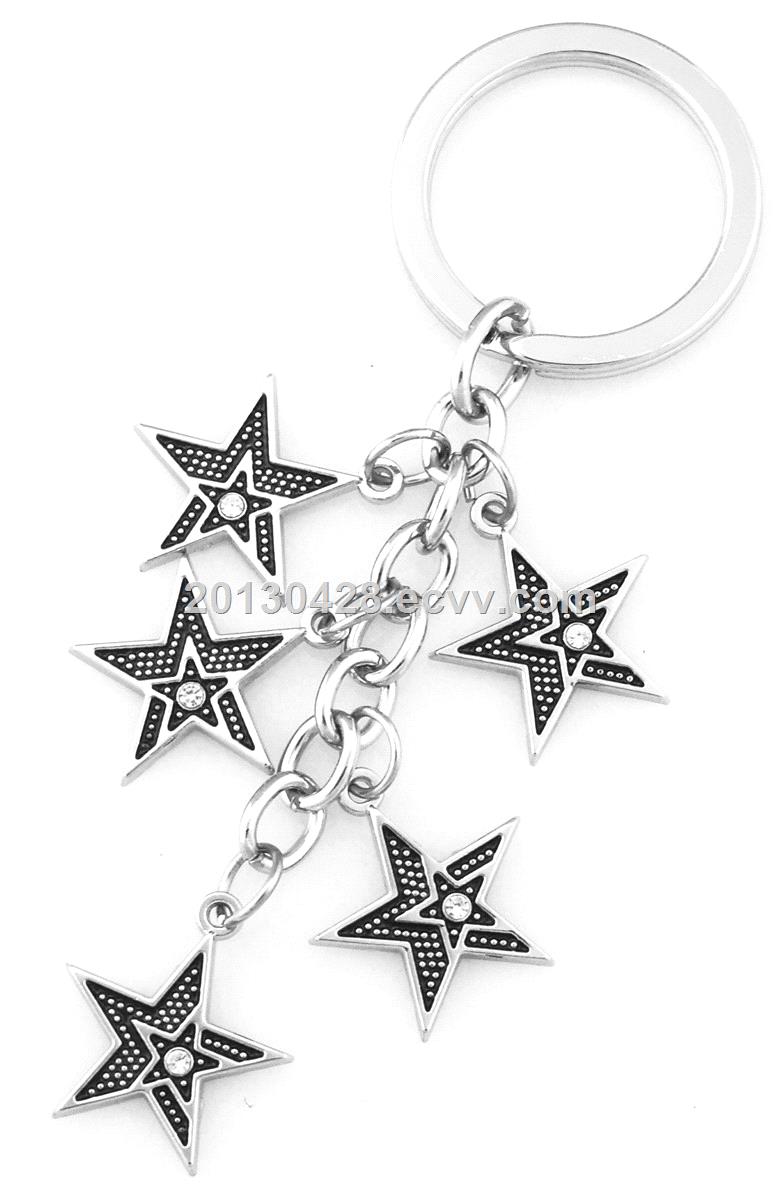 customized alloy metal star shape keychain from China Manufacturer, Manufactory, Factory and