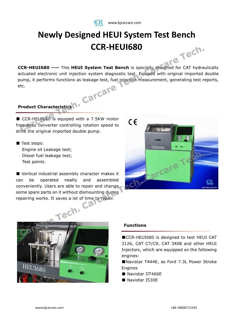 HEUI Test Bench