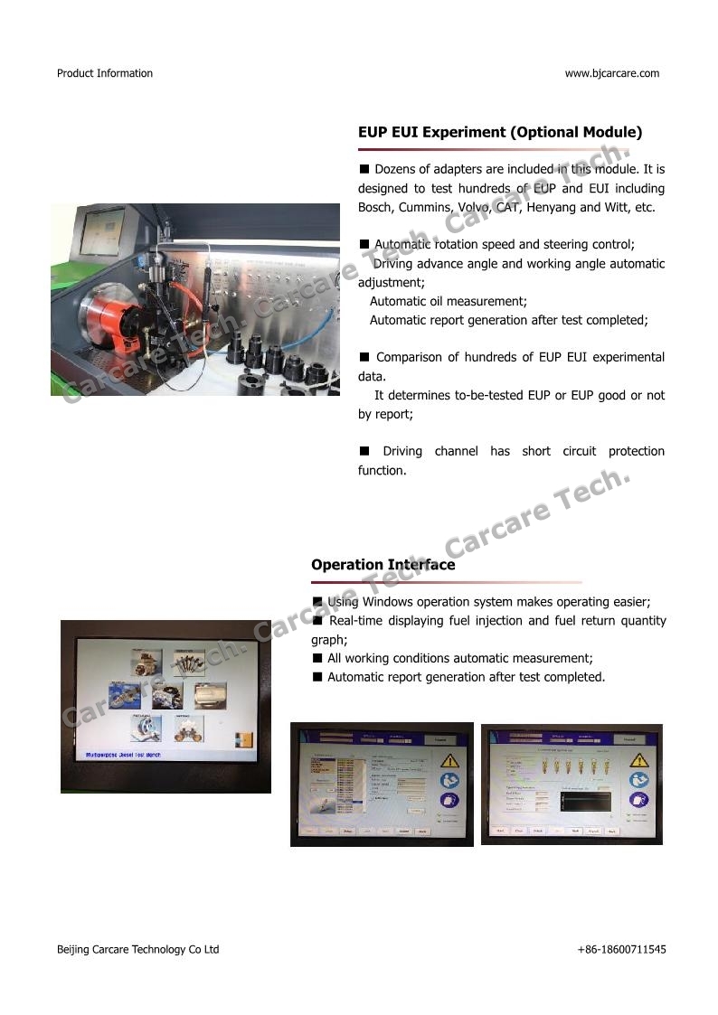 CCR6800 Auto Diesel Engine Test Bench with EUI EUP Device in factory price