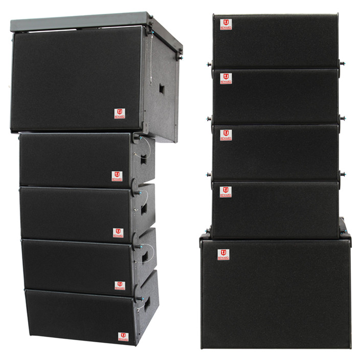 Dual 10 Woofer Speakers Outdoor Stage Loudspeaker Line Array System