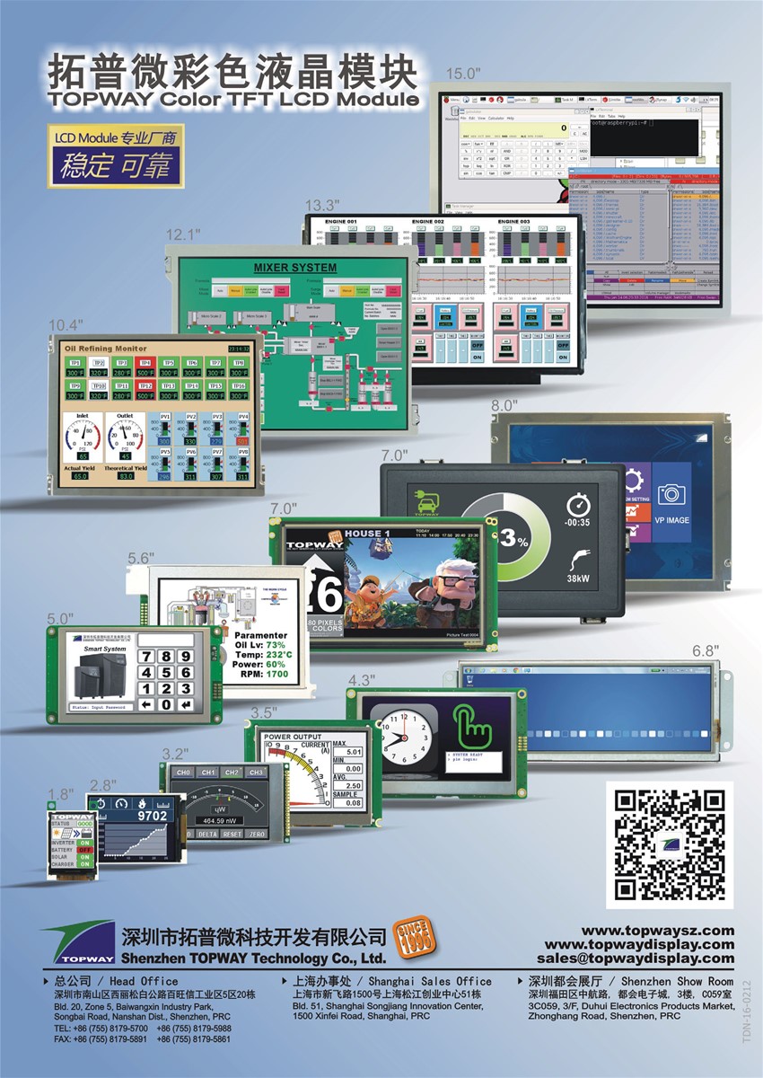 TOPWAY Full Color TFT LCD Module