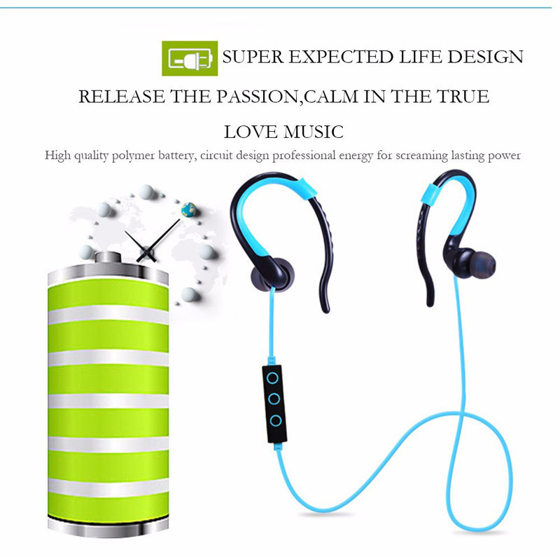 Wireless Bluetooth Headphone Bluetooth V41 Stereo Sports Running Earphone Handsfree Inear