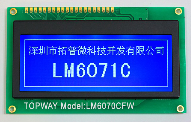 192X64 Graphic LCD Display Cog Type LCD Module LM6071C