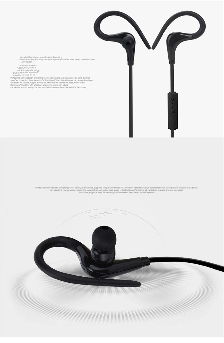 Wireless Bluetooth 41 Stereo Earphone Running Headphone Studio Music Headset with Microphone