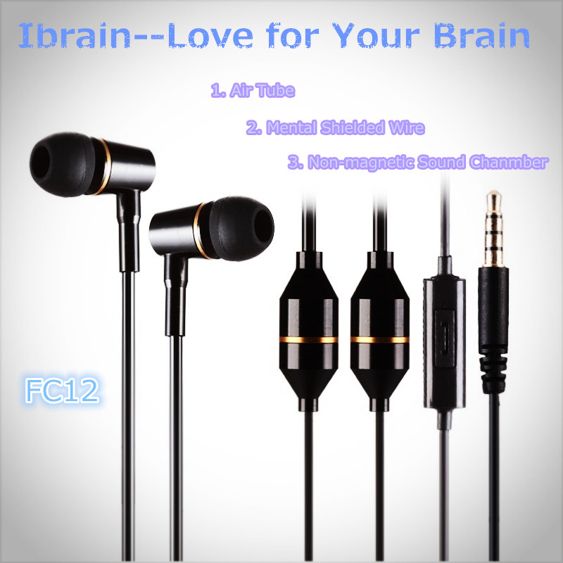 FC 12 cheap new 2016 Antiradiation Air tube headphones for IphoneSamsung