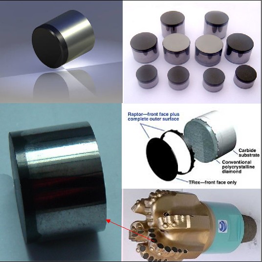 Non leached PDC cutters for PDC drill bits