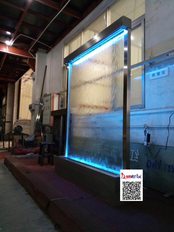 floor standing indoor waterfall fountain stainless steel frame ... floor standing indoor waterfall fountain stainless steel frame ...