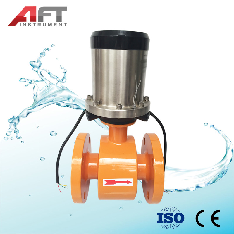 DN100 Battery Powered RS485 Electromagnetic Flowmeter