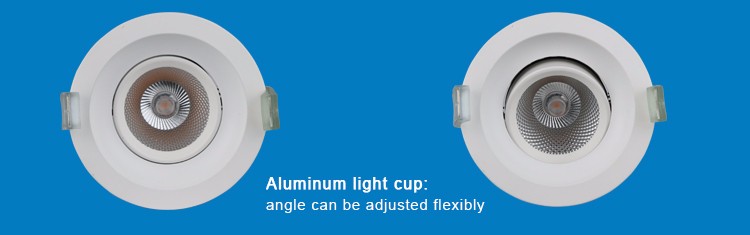 7W LED COB downlight spot round recessed mounted CE SASO certificate