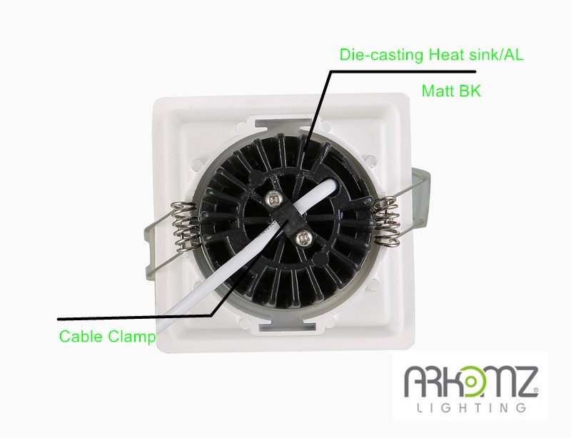 LED COB downlight 7w spotlight with adjustable multi angle