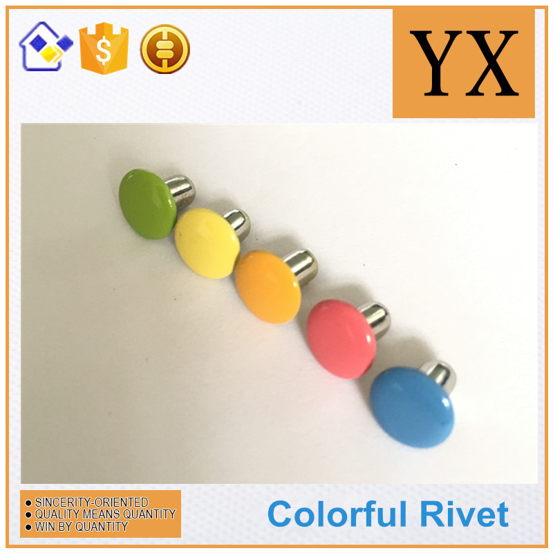 Hollow rivets for stationery Colorful metal fastener rivets