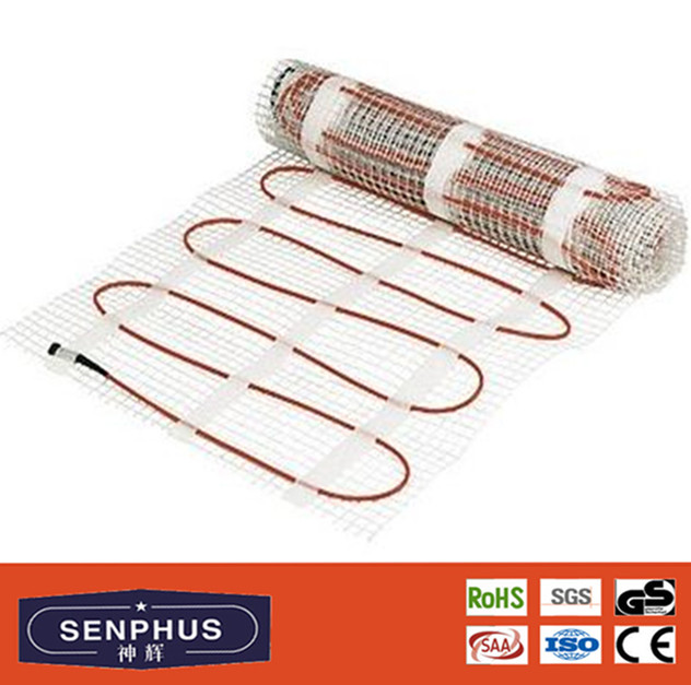 Electric underfloor heating cable mat from manufacturer