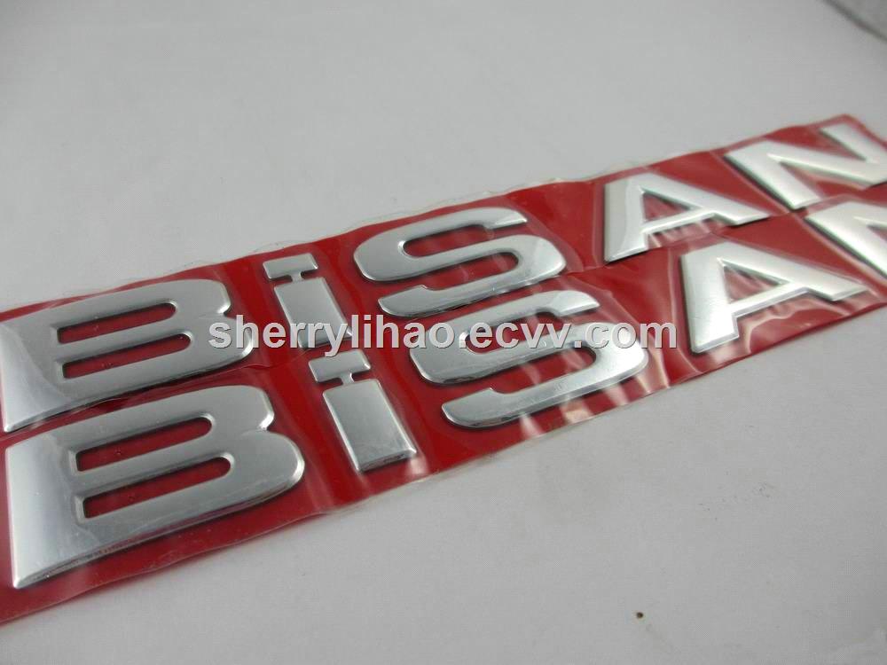3D Soft PVC Logo Chrome Car Label Car Badge Auto Label Car Logo Car Sticker