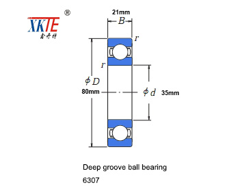 high quality 6307 conveyor roller bearing for mining machine from bearing manufacture