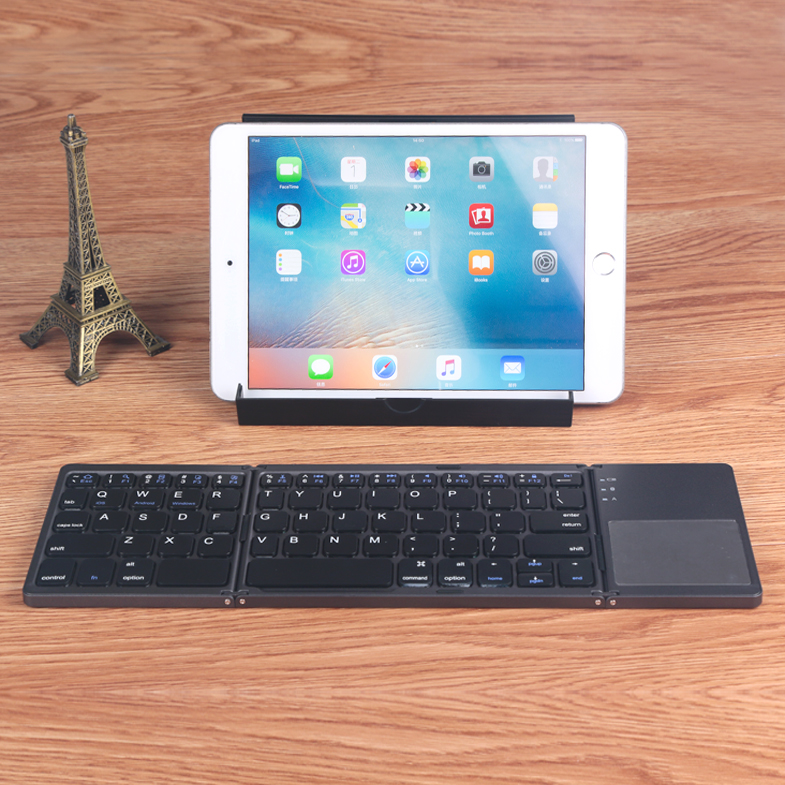 Touchpad Folding Keyboard PentaGraph Keys with kickstand