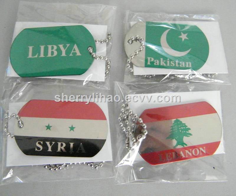 Wholesale Patriot Printed Flag Dog Tag