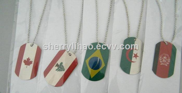 Wholesale Patriot Printed Flag Dog Tag
