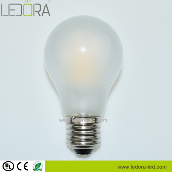 Hot sale 4w 6w 8w E26 E27 dimmbale A60A19 led filament bulb