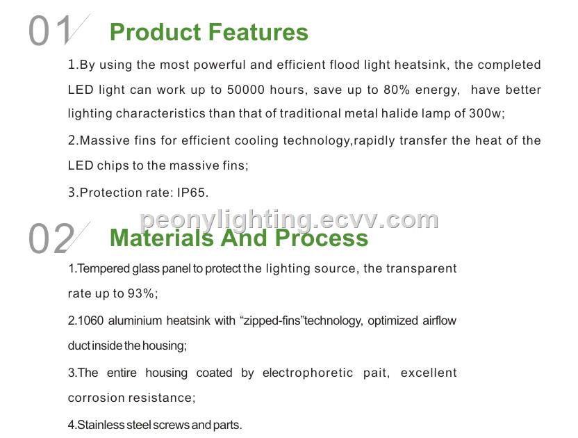 high power waterproof outdoor reflector led 150w ip66 led flood light