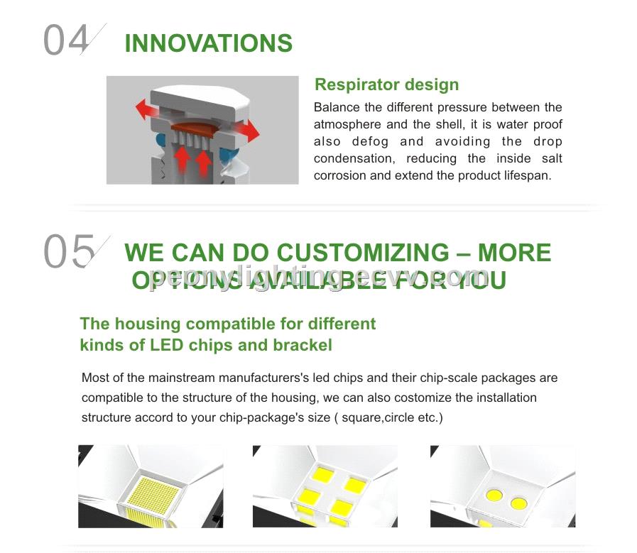high power waterproof outdoor reflector led 150w ip66 led flood light