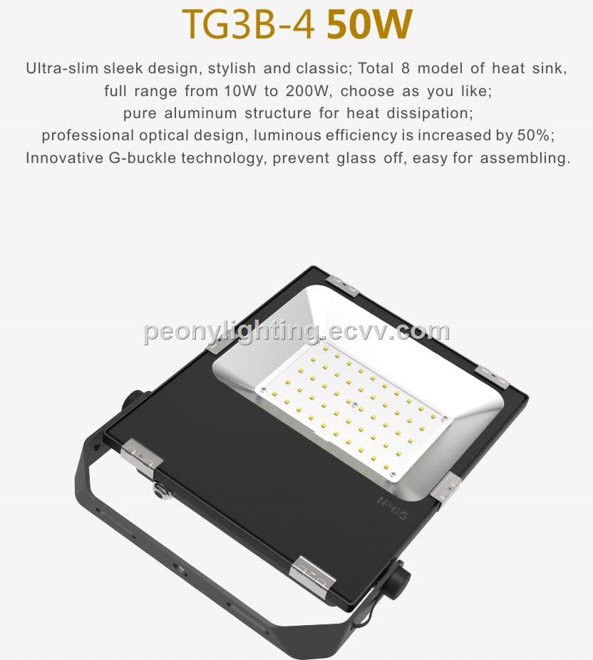 new design with super thin 50w new slim led flood light