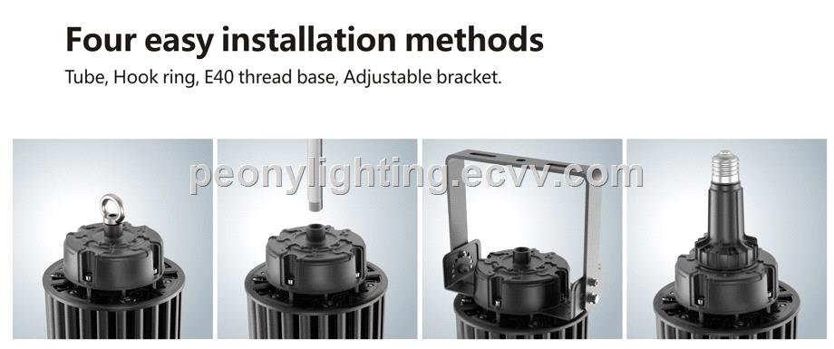 Fins materials Philips chip meanwell driver 100w 150w 200w LED highbay light LED industrial light