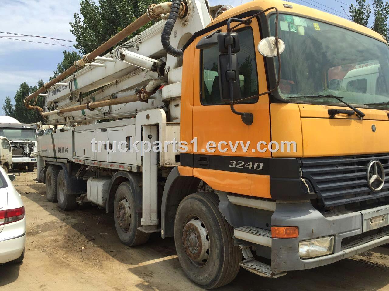 Used Mercedes Benz Truck for sale truck engine gearbox cabin transfer case drive axle bogie