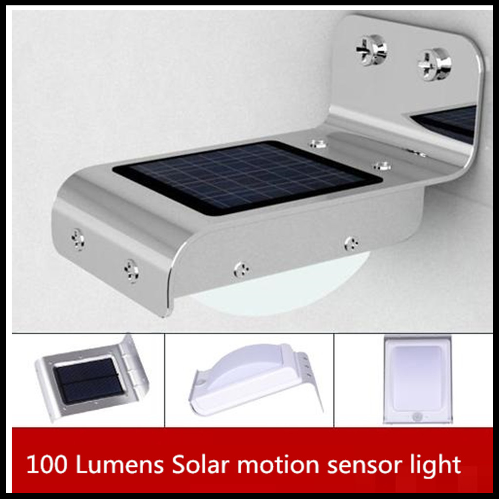 2016 Popular  Solar 16 SMDLED Motion Sensor PIR outdoor Wall Mounted solar Garden Lights or  lamps