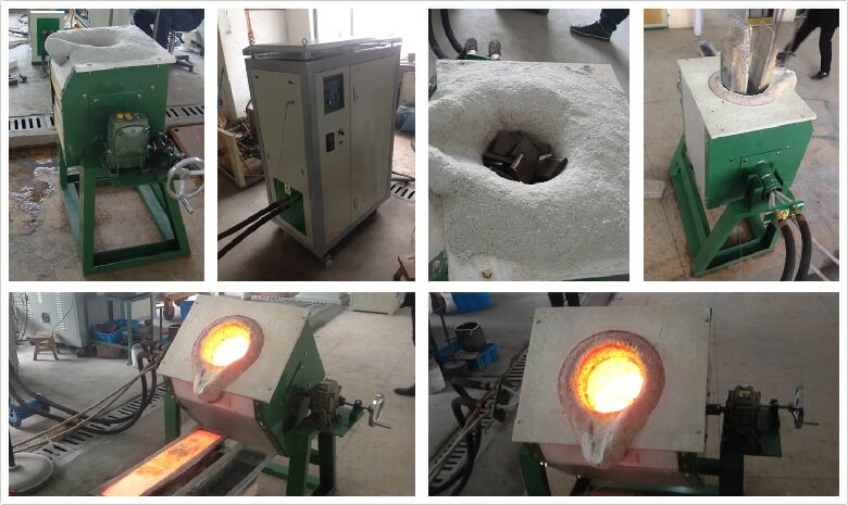 Hot sale small electric induction melting furnace for nonferrous metal