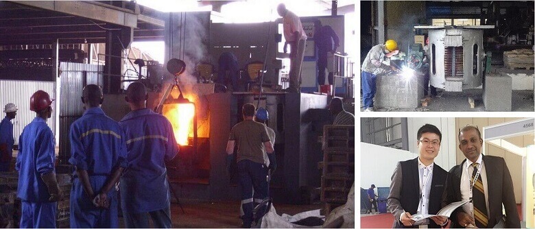 Induction metal melting furnace for 200kg to 3 ton ironsteelcopper casting