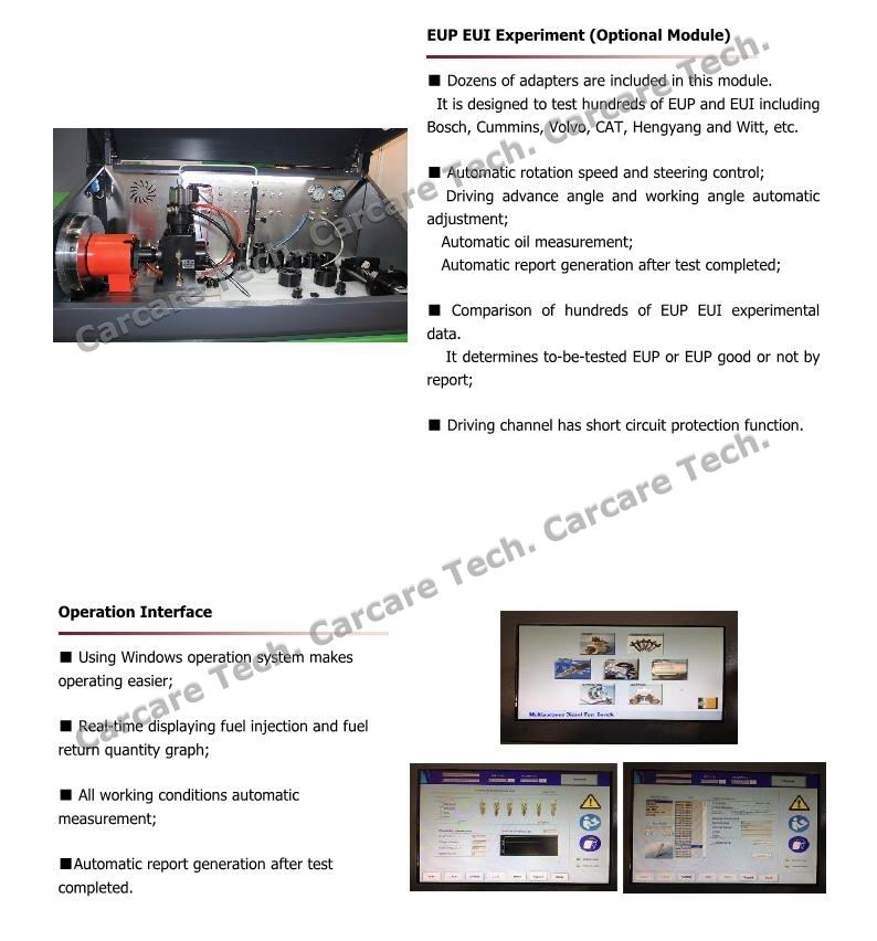 Auto Testing Machine Usage and Electronic Power Common Rail Test Bench
