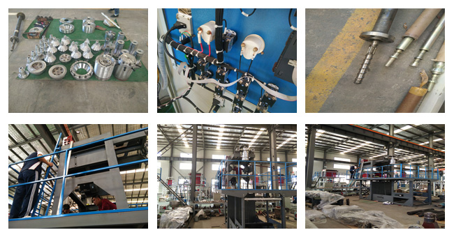 PP Downward water cooling plastic film blowing machine