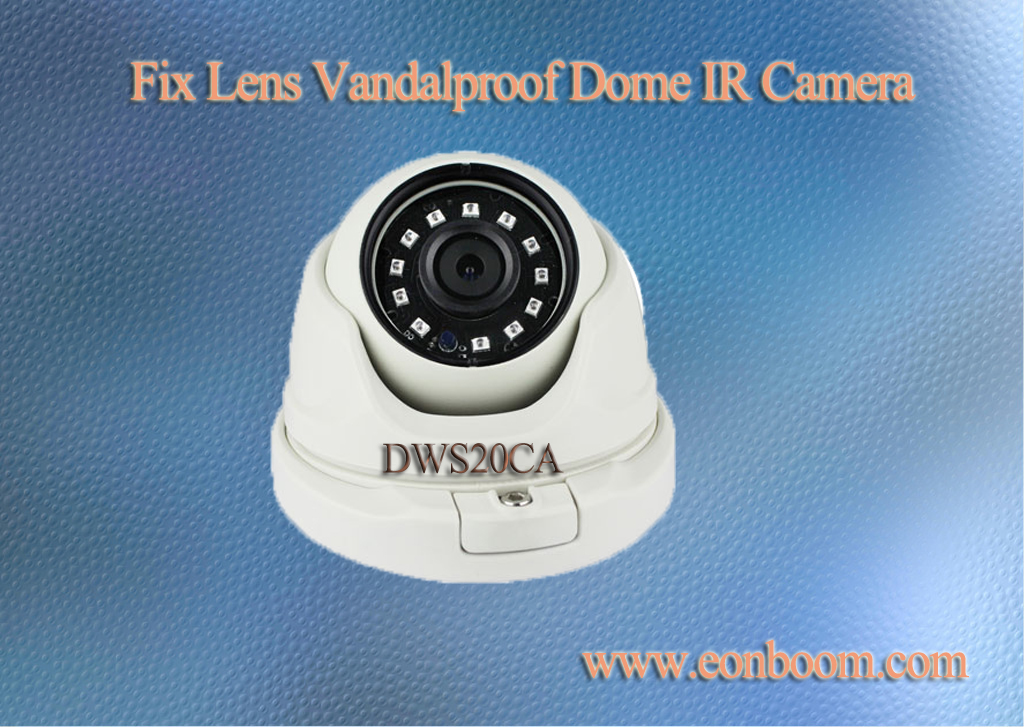 Aptina 20MP Fix Lens Vandalproof Dome Camera with new IR LED