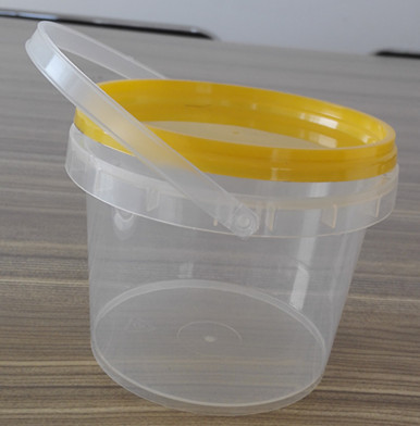 Food grade 500ml small round plastic bucket with lid with handle
