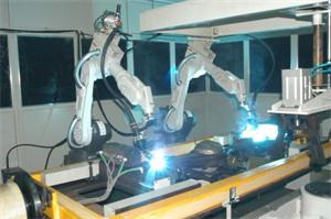6 Axis automatic welding robot arm for welding iron