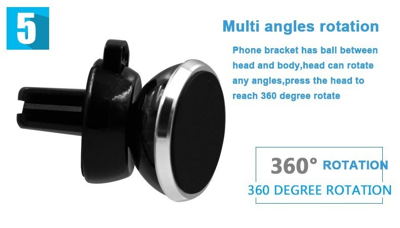 Universal magnetic air vent car phone mount holder