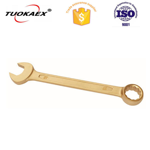 Non sparking combination wrench aluminum bronze alloy tools