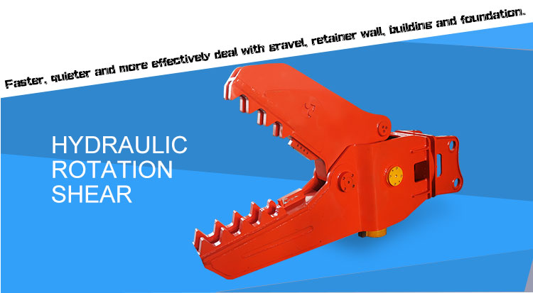 New type rotaryfixed Beiyi excavator hydraulic concrete crusher for construction pulverizer