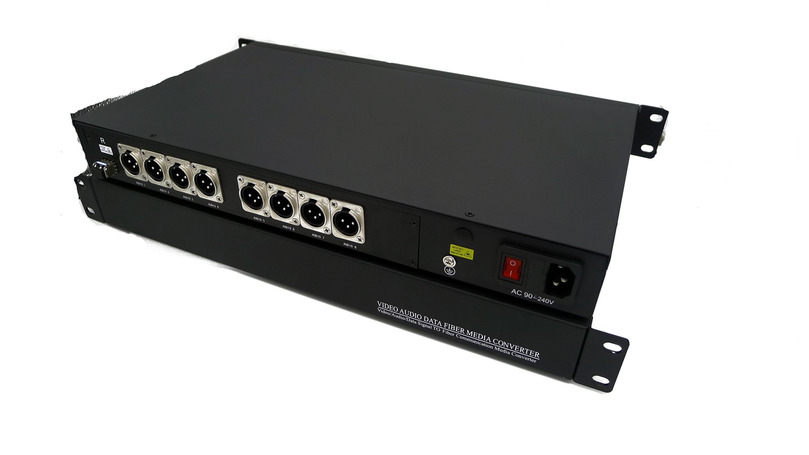 4channel XLR balanced audio over fiber converterBroadcast analog audio