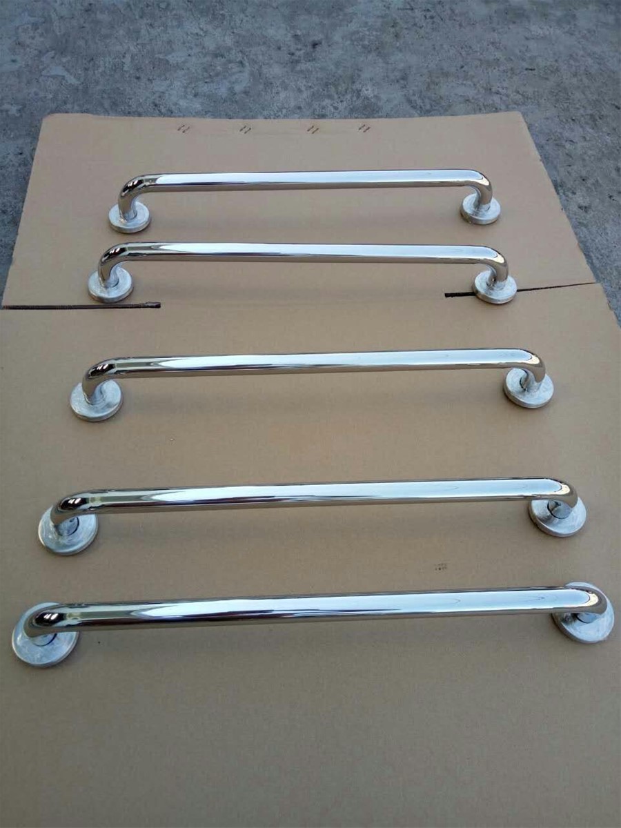 Sliding stainless steel tempered glass door handle