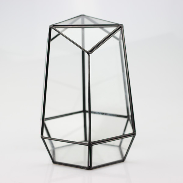 Metal Frame Glass Terrarium Vase Home Decoration Airplants Glass Container Beautiful Friend Gift
