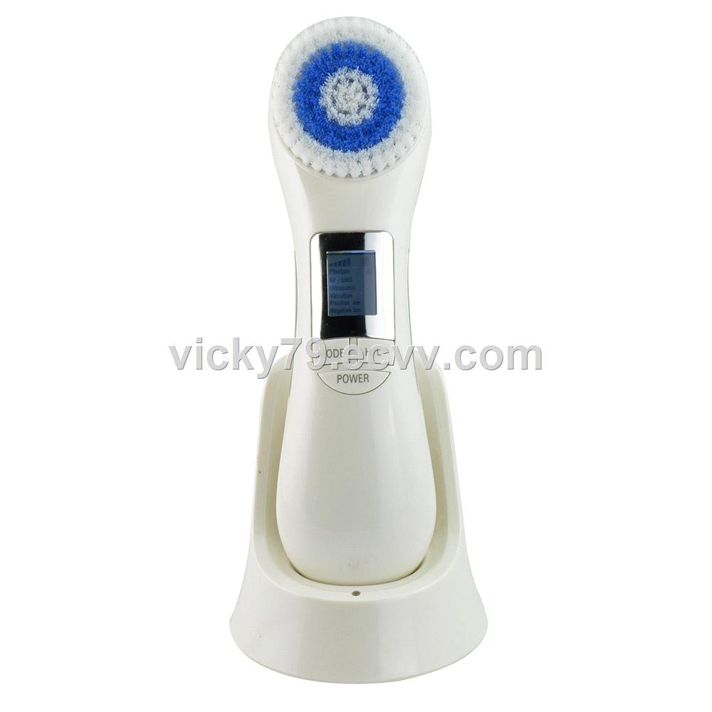 Multifunctional galvanic ion beauty facial massager with theraphy