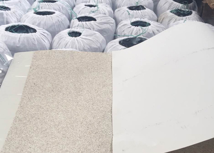 Nonasphaltic base prelaid macromolecule selfadhesive waterproofing membrane