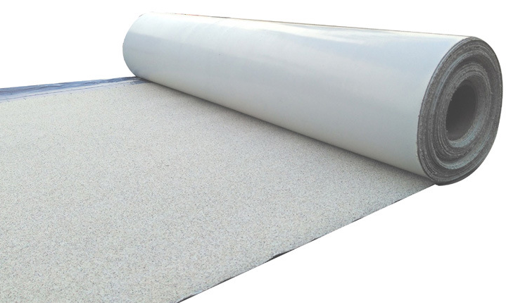 Nonasphaltic base prelaid macromolecule selfadhesive waterproofing membrane