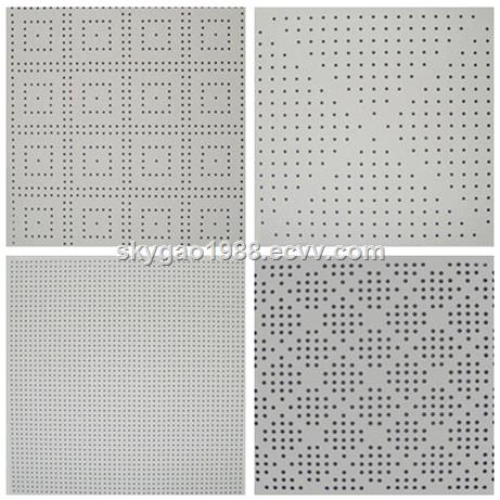 Round Or Square Hole Perforated Gypsum Board For Hot Sale From