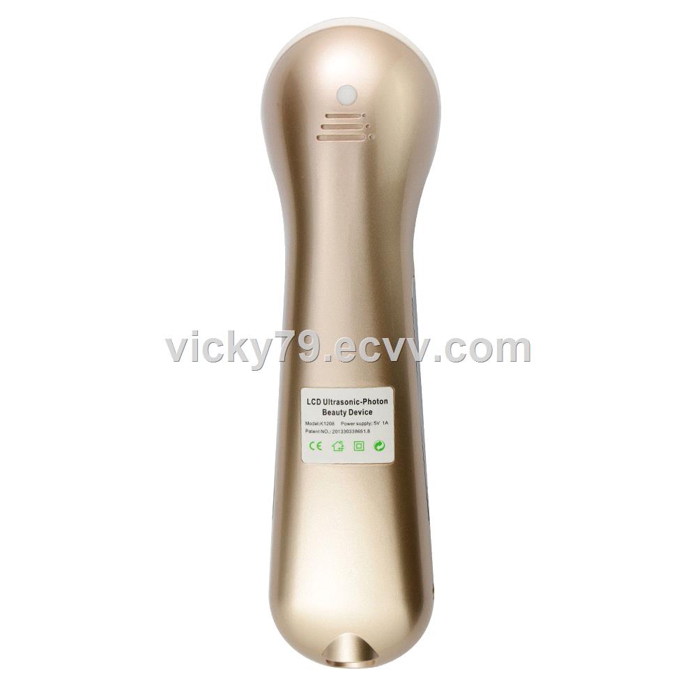 Special unique design ultrasonic radio frequency facial massager for skin rejuvenation machine