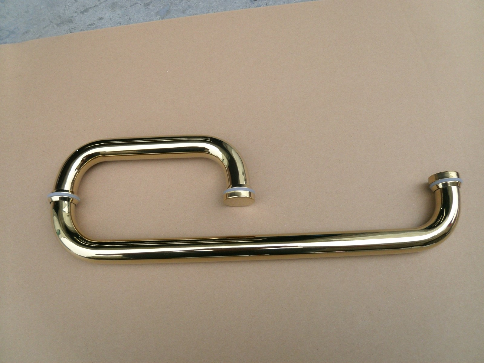 Sliding stainless steel tempered glass door handle